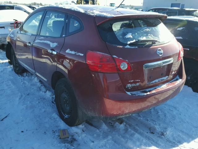 JN8AS5MT7BW186057 - 2011 NISSAN ROGUE S BURGUNDY photo 3