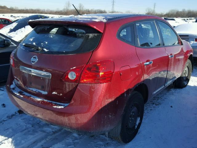 JN8AS5MT7BW186057 - 2011 NISSAN ROGUE S BURGUNDY photo 4