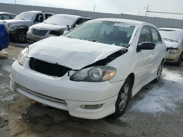 2T1BR32E98C881260 - 2008 TOYOTA COROLLA CE WHITE photo 2