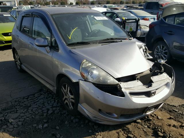 JHMGD38697S030642 - 2007 HONDA FIT S SILVER photo 1