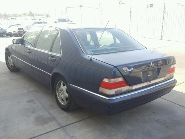 WDBGA33GXVA362617 - 1997 MERCEDES-BENZ S 320 BLUE photo 3