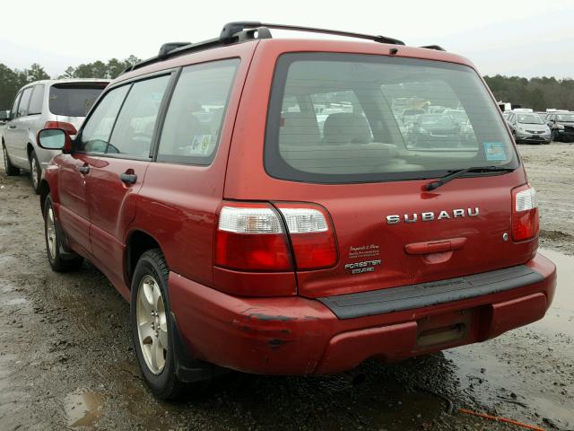 JF1SF656X1H752322 - 2001 SUBARU FORESTER S RED photo 3