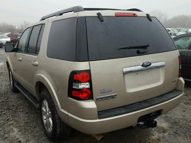 1FMEU63E67UB71676 - 2007 FORD EXPLORER X BEIGE photo 3