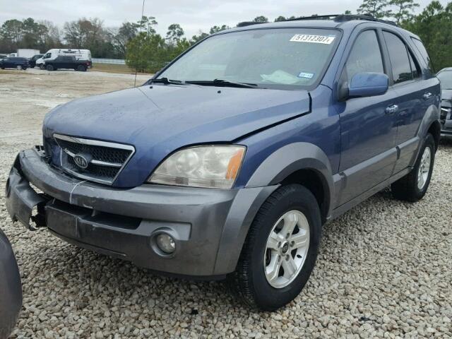 KNDJD733555343467 - 2005 KIA SORENTO EX BLUE photo 2