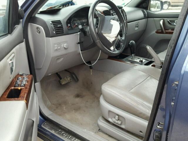 KNDJD733555343467 - 2005 KIA SORENTO EX BLUE photo 9