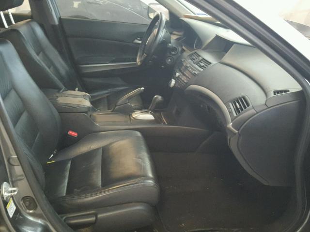 1HGCP26809A012613 - 2009 HONDA ACCORD EXL GRAY photo 5