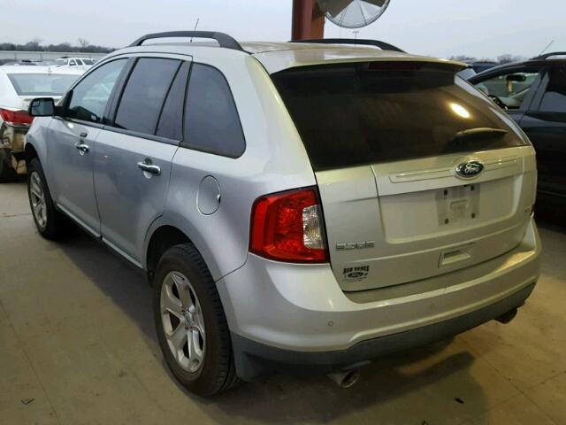 2FMDK3JC6BBB38547 - 2011 FORD EDGE SEL SILVER photo 3