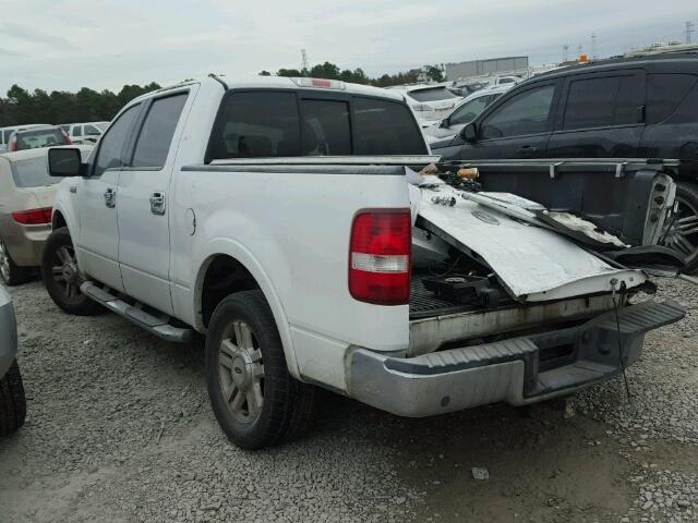 1FTPW12544FA19830 - 2004 FORD F150 SUPER WHITE photo 3