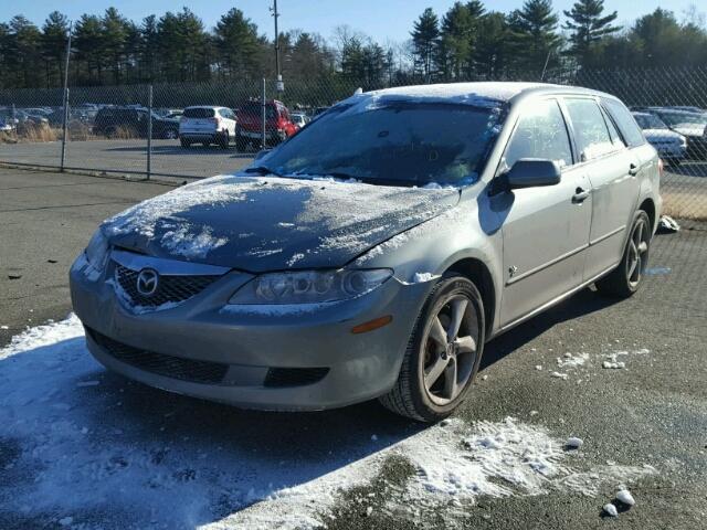 1YVFP82D445N70719 - 2004 MAZDA 6 S GREEN photo 2