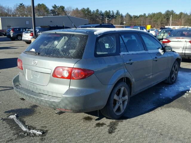 1YVFP82D445N70719 - 2004 MAZDA 6 S GREEN photo 4