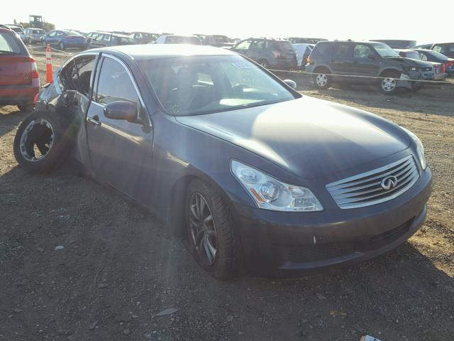 JNKBV61F38M265014 - 2008 INFINITI G35 BLUE photo 1