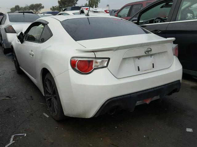 JF1ZNAA18D1720125 - 2013 TOYOTA SCION FR-S WHITE photo 3