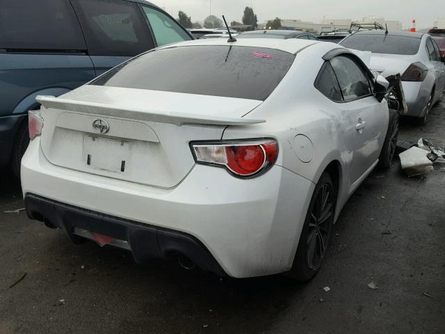 JF1ZNAA18D1720125 - 2013 TOYOTA SCION FR-S WHITE photo 4