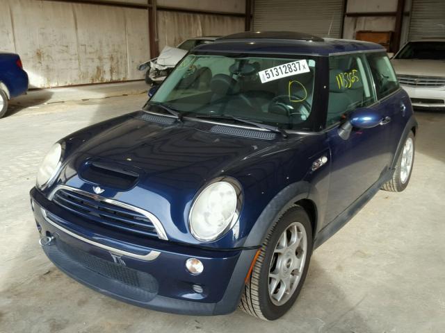 WMWRE33536TJ40971 - 2006 MINI COOPER S BLUE photo 2