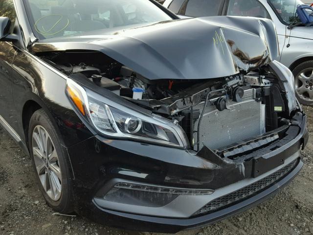 5NPE34AF4HH568435 - 2017 HYUNDAI SONATA SPO BLACK photo 9