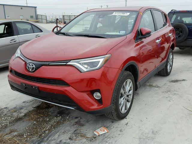 2T3YFREV4HW362396 - 2017 TOYOTA RAV4 LIMIT RED photo 2