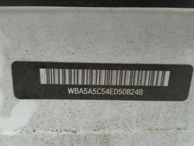 WBA5A5C54ED508248 - 2014 BMW 528 I WHITE photo 10