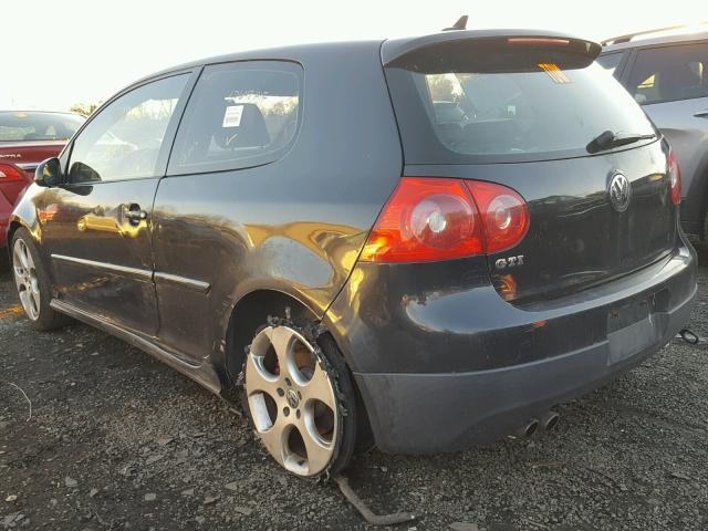 WVWED71K39W130111 - 2009 VOLKSWAGEN GTI BLACK photo 3