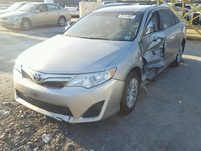 4T4BF1FK8DR275332 - 2013 TOYOTA CAMRY L GRAY photo 2