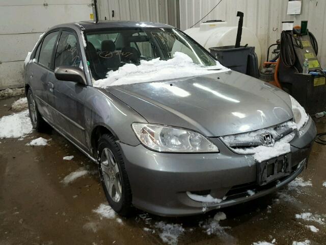 2HGES26714H612484 - 2004 HONDA CIVIC EX GRAY photo 1