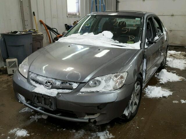 2HGES26714H612484 - 2004 HONDA CIVIC EX ნაცრისფერი ფოტო 2