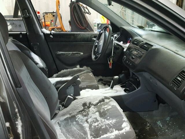 2HGES26714H612484 - 2004 HONDA CIVIC EX ნაცრისფერი ფოტო 5