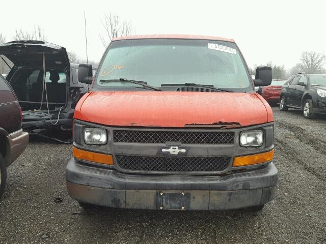 1GCFG15T451228020 - 2005 CHEVROLET EXPRESS G1 RED photo 9