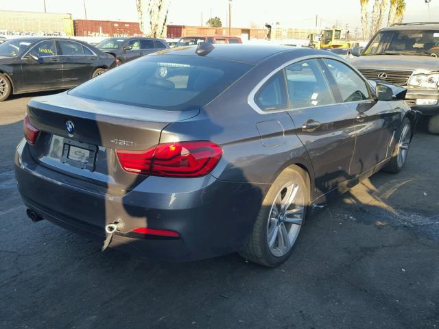 WBA4J1C59JBG77727 - 2018 BMW 430I GRAN GRAY photo 4