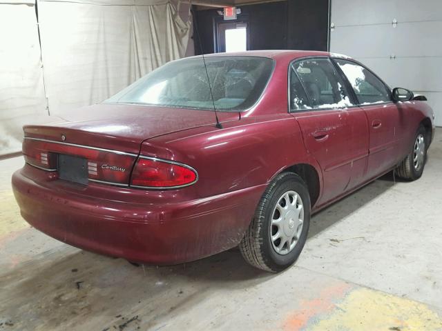 2G4WS52J151109386 - 2005 BUICK CENTURY CU MAROON photo 4