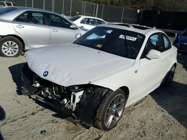 WBAUP7C58DVP25932 - 2013 BMW 128 I WHITE photo 2