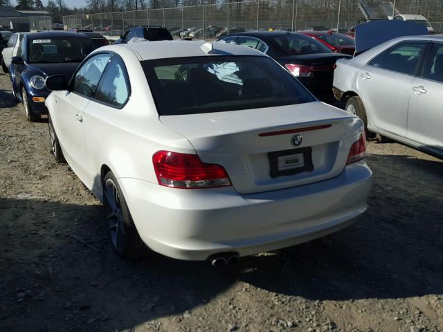 WBAUP7C58DVP25932 - 2013 BMW 128 I WHITE photo 3
