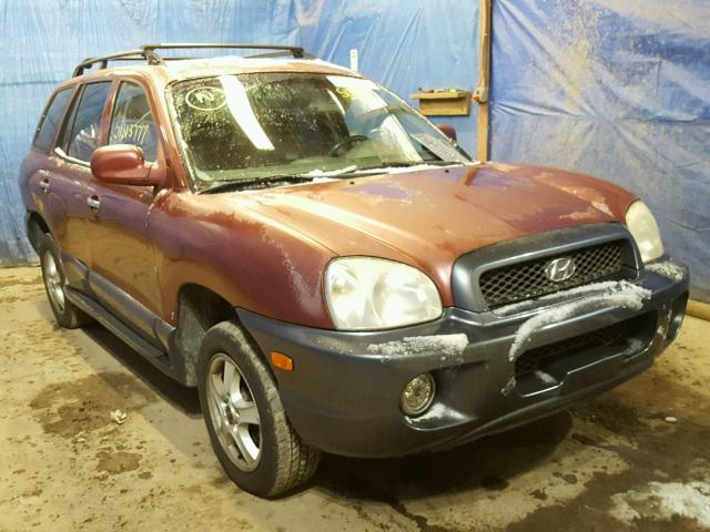 KM8SC73D73U425229 - 2003 HYUNDAI SANTA FE G BURGUNDY photo 1