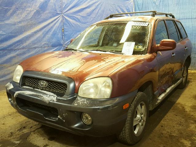 KM8SC73D73U425229 - 2003 HYUNDAI SANTA FE G BURGUNDY photo 2