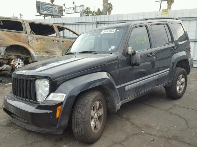 1J8GP28K19W533196 - 2009 JEEP LIBERTY SP BLACK photo 2