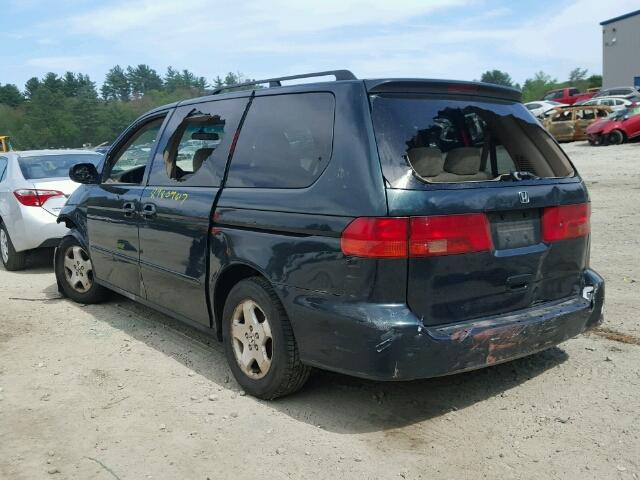 2HKRL1865YH559104 - 2000 HONDA ODYSSEY EX GREEN photo 3