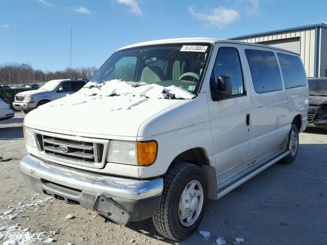 1FBNE31L97DB06228 - 2007 FORD ECONOLINE WHITE photo 2