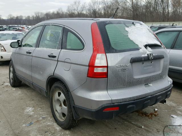 JHLRE48327C047556 - 2007 HONDA CR-V LX SILVER photo 3