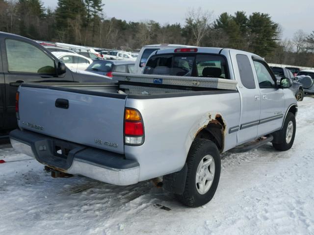 5TBBT4412YS061636 - 2000 TOYOTA TUNDRA ACC SILVER photo 4