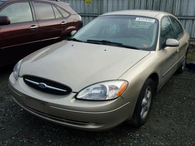 1FAFP53U21A111345 - 2001 FORD TAURUS SE GOLD photo 2