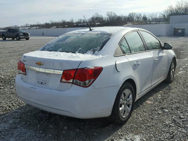 1G1PA5SH3D7268445 - 2013 CHEVROLET CRUZE LS WHITE photo 4