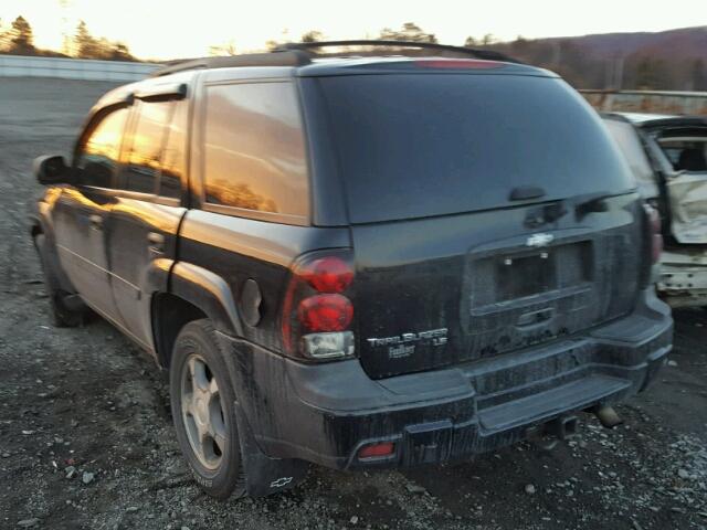 1GNDT13S572254840 - 2007 CHEVROLET TRAILBLAZE BLACK photo 3