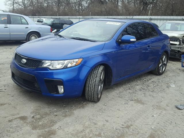 KNAFW6A33A5173534 - 2010 KIA FORTE SX BLUE photo 2