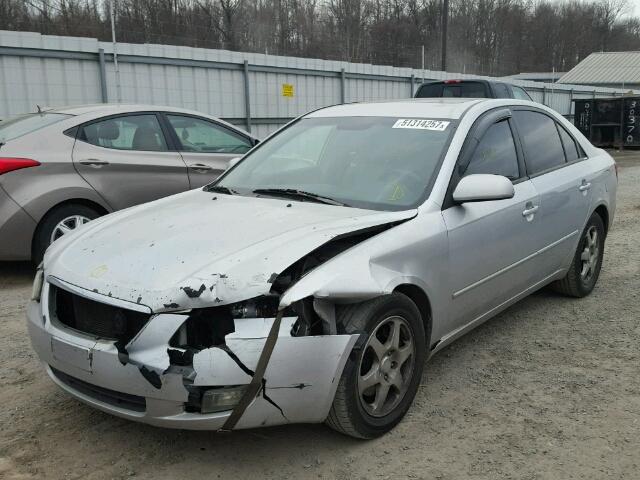 5NPEU46F46H002598 - 2006 HYUNDAI SONATA GLS SILVER photo 2