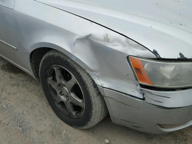 5NPEU46F46H002598 - 2006 HYUNDAI SONATA GLS SILVER photo 9