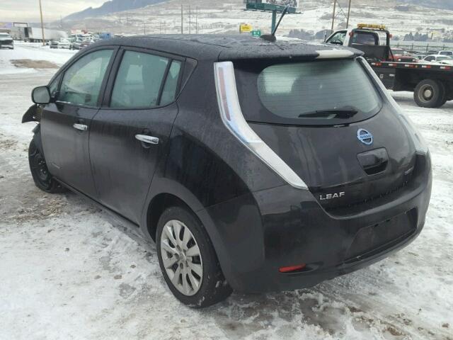 1N4AZ0CP1DC422873 - 2013 NISSAN LEAF S BLACK photo 3