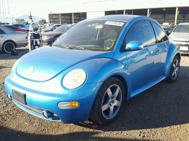 3VWGK31C64M419926 - 2004 VOLKSWAGEN NEW BEETLE BLUE photo 2