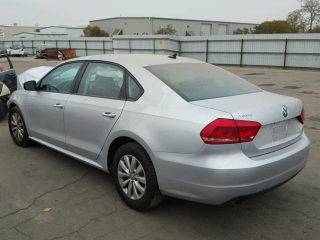 1VWAT7A3XFC053466 - 2015 VOLKSWAGEN PASSAT S SILVER photo 3