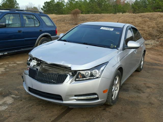 1G1PF5SCXC7325406 - 2012 CHEVROLET CRUZE LT SILVER photo 2