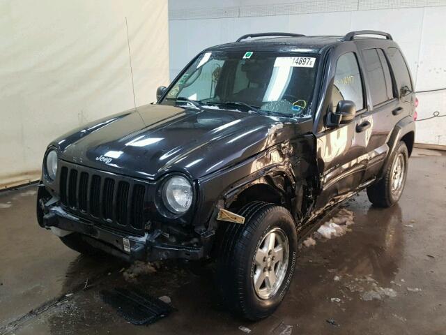 1J4GL58K93W729196 - 2003 JEEP LIBERTY LI BLUE photo 2