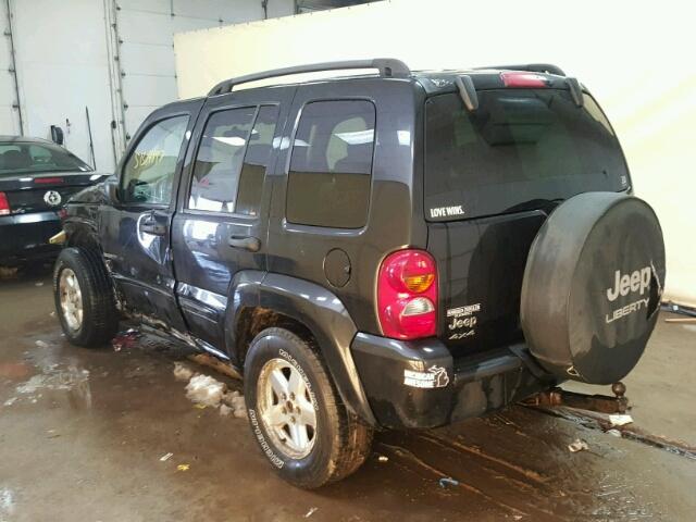 1J4GL58K93W729196 - 2003 JEEP LIBERTY LI BLUE photo 3